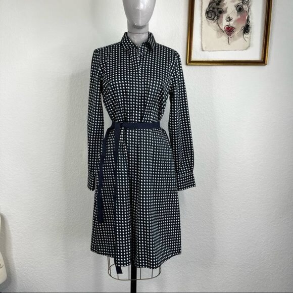 Brooks Brothers Scattered Dot Shirtdress